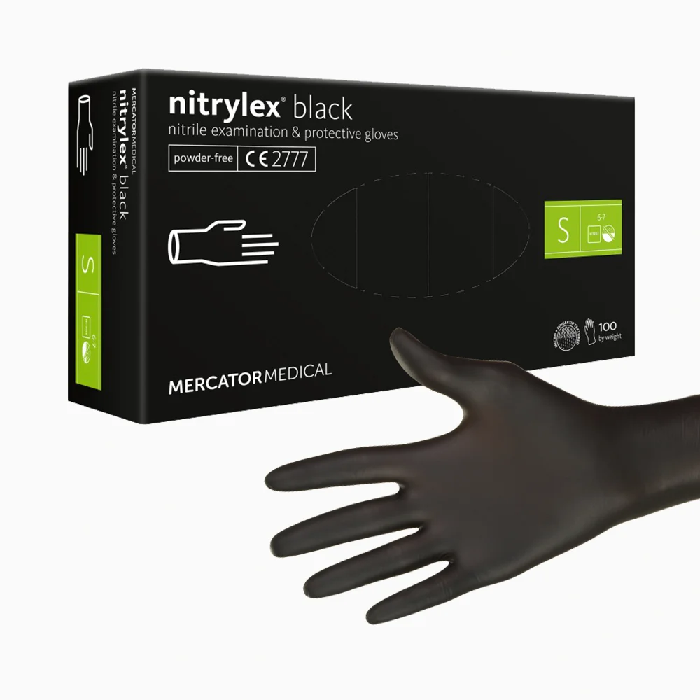 Nitrylex black S - nitrile powder-free gloves