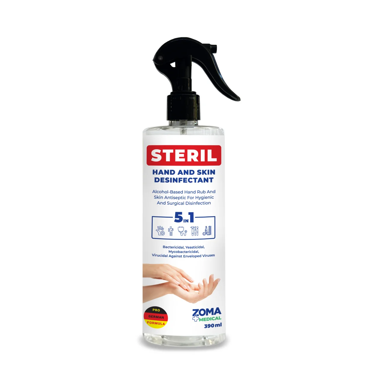SM0390 - Zoma Steril (spray) - ხელის და კანის სადეზინფექციო საშუალება - 390მლ