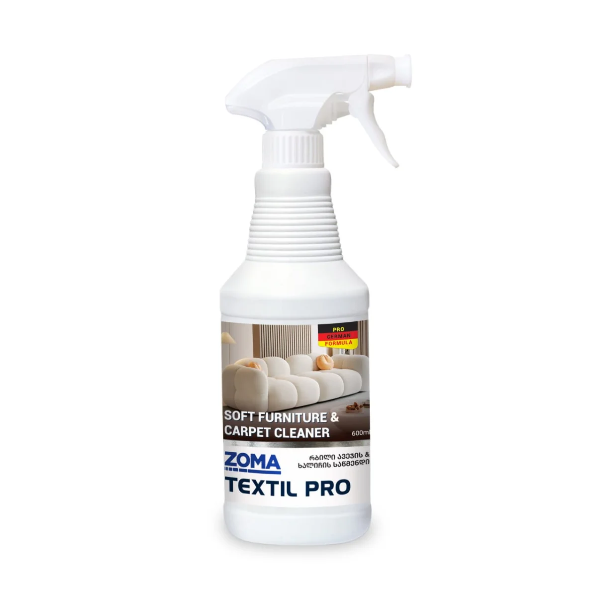 Zoma Textil Pro - რბილი ავეჯის საწმენდი, 600 მლ